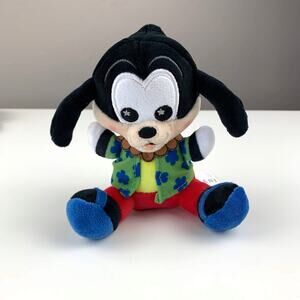 Disney Aulani Resort Wishables Goofy Plush Stuffed Toy Hawaii Aloha Shirt 5"